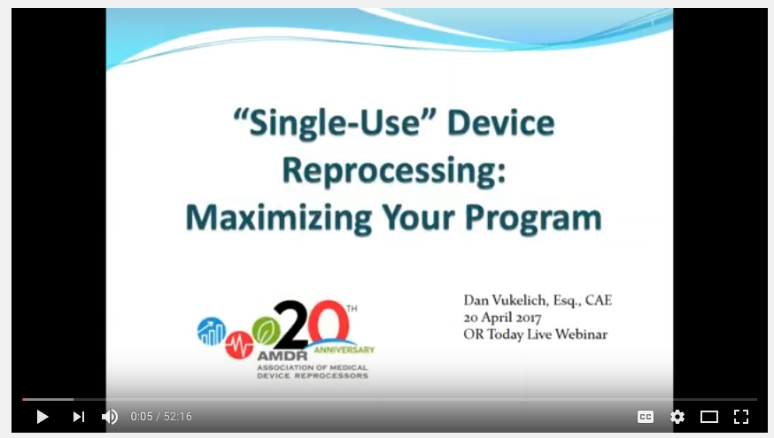 OR Today Webinar Receives High Rating