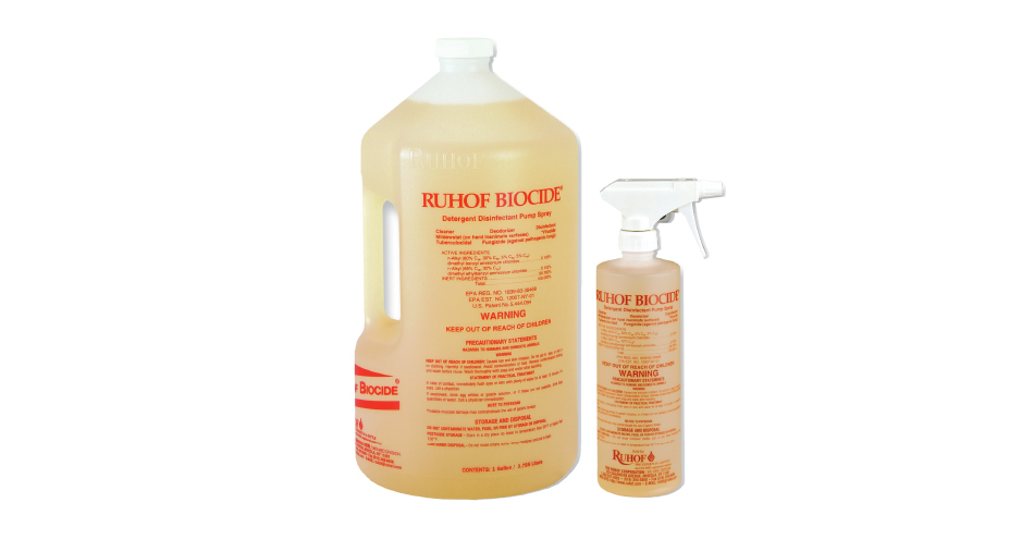 Ruhof: Biocide Detergent Disinfectant Pump Spray