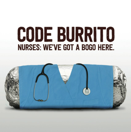 CODE BURRITO: BOGO for Nurses on June 14