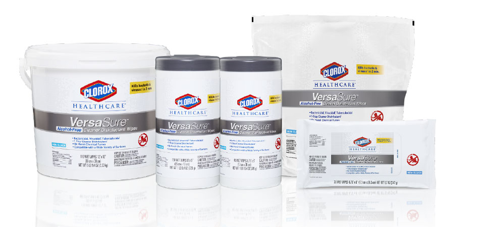Clorox Healthcare VersaSure Cleaner Disinfectant Wipes