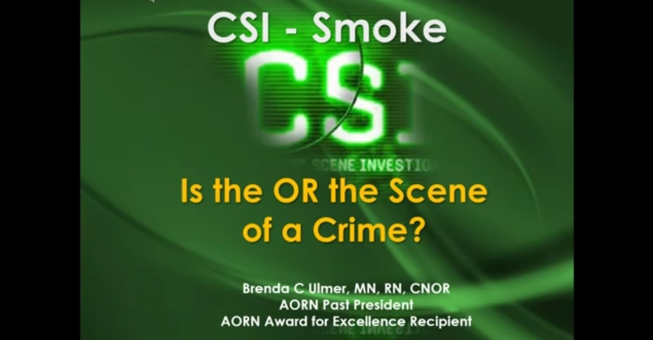 Webinar Addresses OR Smoke