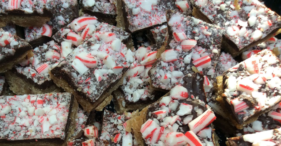 Chocolate Peppermint Shortbread is a Holiday Favorite