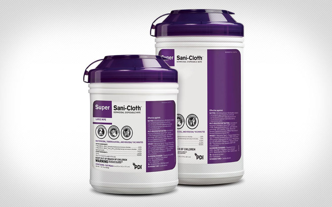 PDI Receives Promising Testing Results of Super Sani-Cloth Wipes Against SARS-COV-2