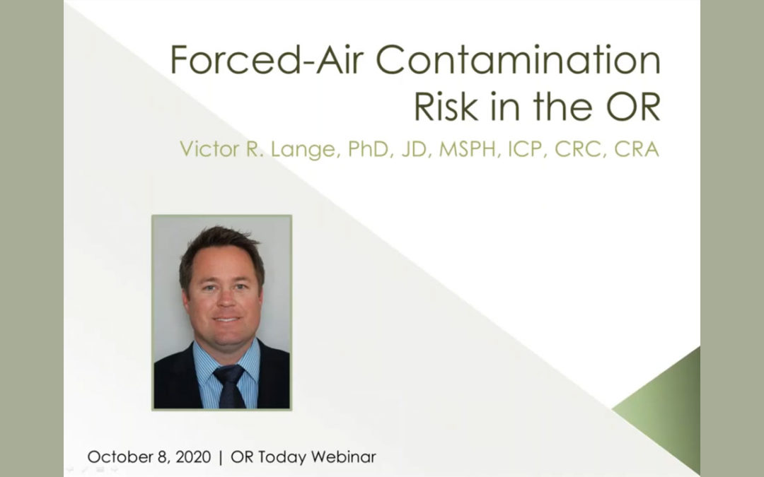 Webinar Addresses Forced Air Contamination Risk