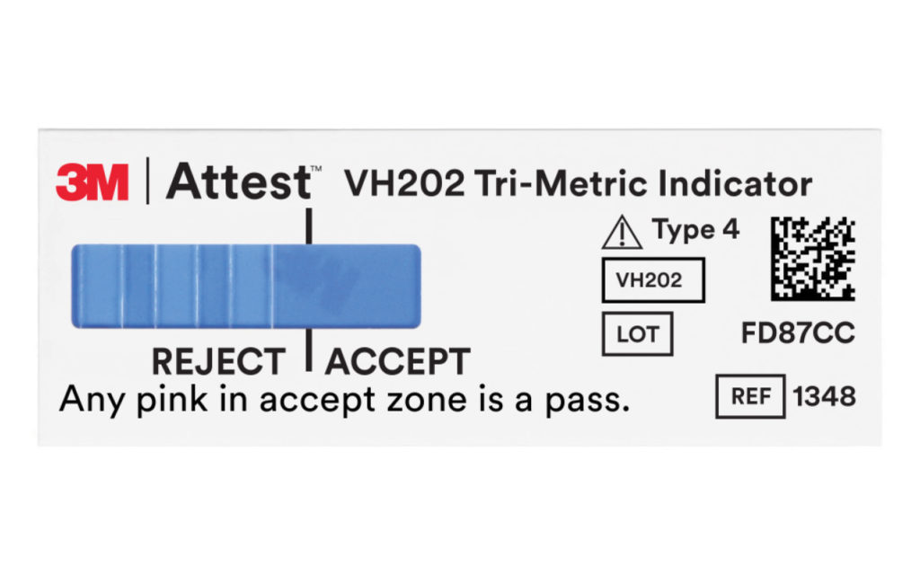 3M Attest Vaporized Hydrogen Peroxide (VH202) Tri-Metric Chemical Indicator