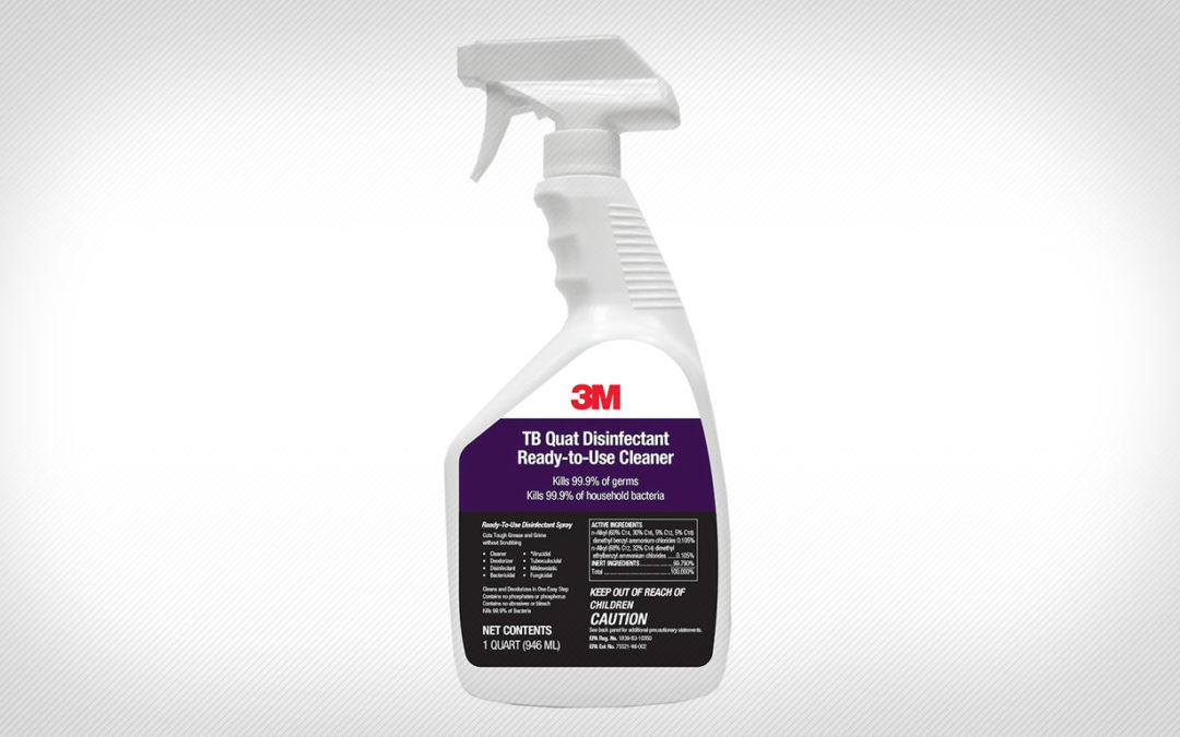 New TB Quat Disinfectant Ready-to-Use Cleaner Approved For Use Against SARS-CoV-2