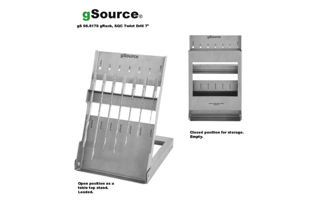 gSource SQC Twist Drill gRack
