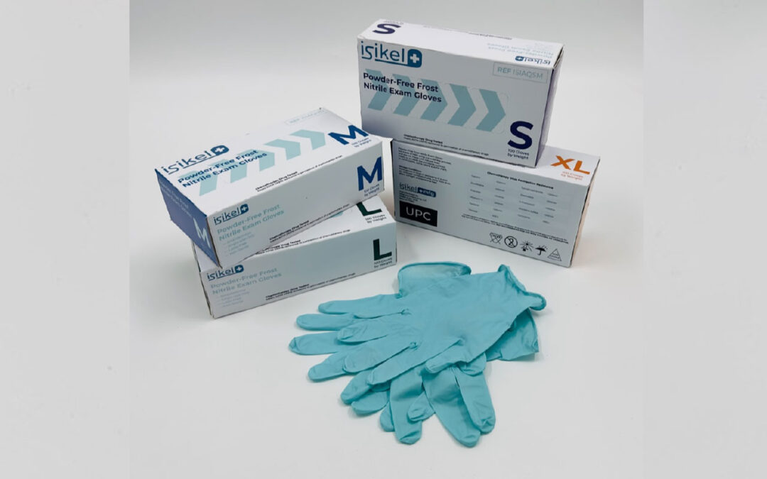 Isikel Manufacturing Frost Powder-Free Nitrile Exam Gloves