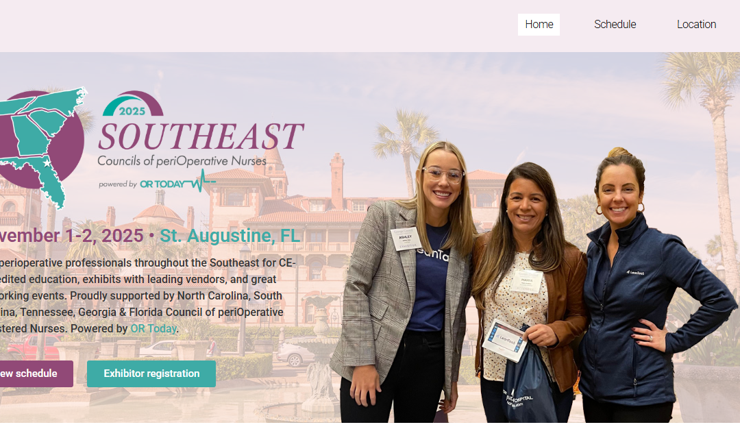 New Website Launched for 2025 Southeast Councils of periOperative Nurses Conference