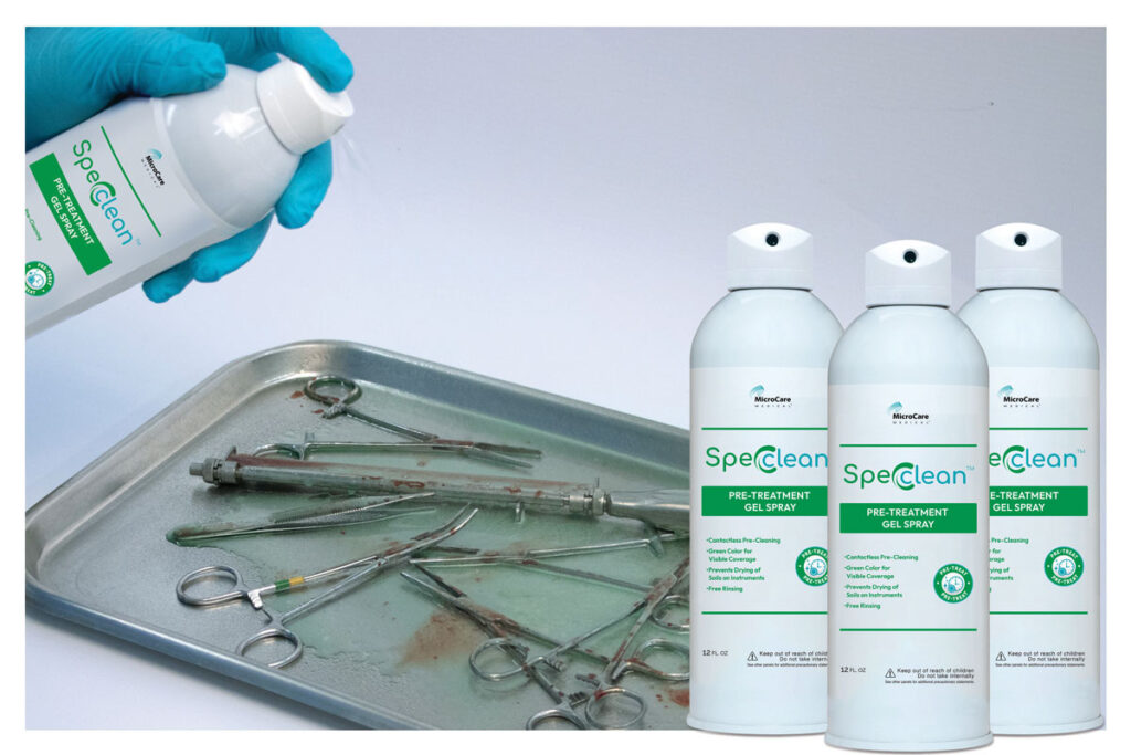 MicroCare Medical Introduces Spec Clean Pre-treatment Gel Spray

