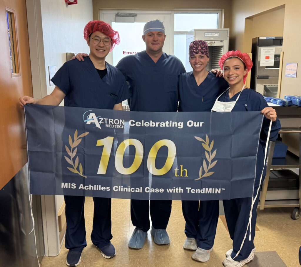 Aztron Medtech Surpasses 100 U.S. TendMIN Procedures

