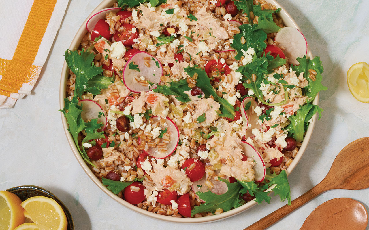 Garden Farro Tuna Salad